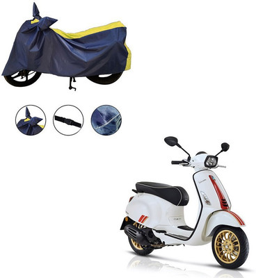 Furnish Flow Two Wheeler Cover for Vespa(Yellow)