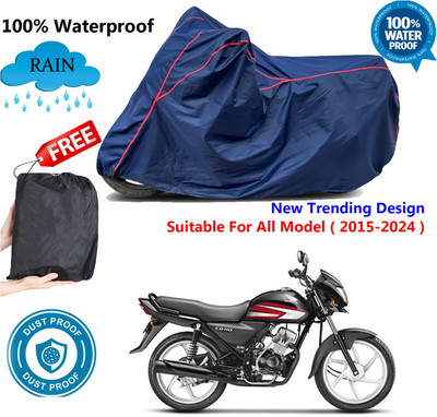 AUTOCAD Waterproof Two Wheeler Cover for Honda(Dream, Blue, Red)