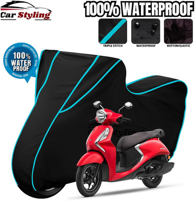Car Styling Waterproof Two Wheeler Cover for Yamaha(Fascino, Maroon)