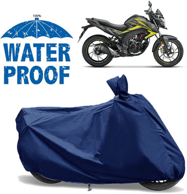 AutoGalaxy Waterproof Two Wheeler Cover for Honda(CB Hornet 160, Blue)