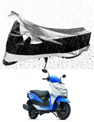 Mdstar Waterproof Two Wheeler Cover for Honda(Dio, Silver, Black)