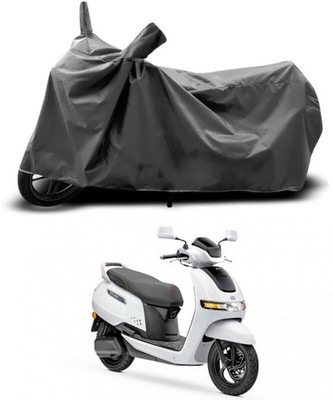 DeepShakshi AUTOMOTIVE Two Wheeler Cover for TVS(Electric, Grey)