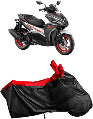 Autofly Waterproof Two Wheeler Cover for Yamaha(Aerox 155 Maxi, Red, Black)