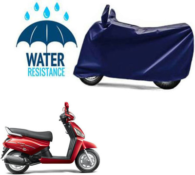 DeepShakshi AUTOMOTIVE Waterproof Two Wheeler Cover for Mahindra(Gusto 125, Blue)