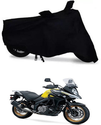 APNEK Waterproof Two Wheeler Cover for Suzuki(V-Strom 650 XT, Black)