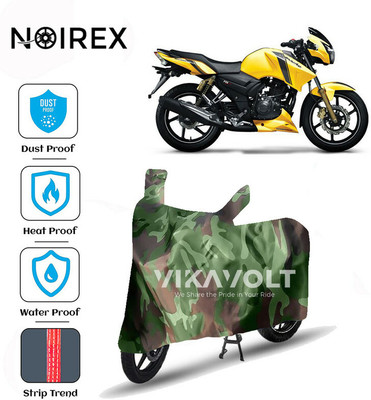 NOIREX Waterproof Two Wheeler Cover for TVS(Apache, Green)