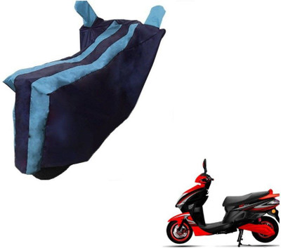 MMSSTAR Waterproof Two Wheeler Cover for Kinetic(Nova, Black, Blue)
