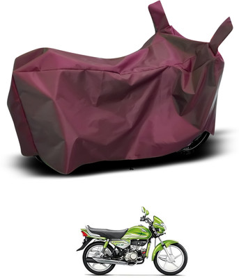 PAGORA Waterproof Two Wheeler Cover for Hero(HF Deluxe Eco, Maroon)