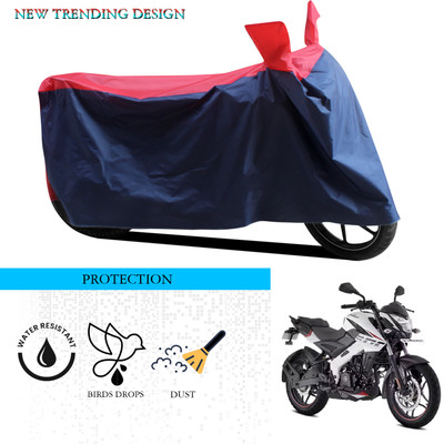 ANTHUB Waterproof Two Wheeler Cover for Bajaj(Pulsar NS 200, Black, Red)