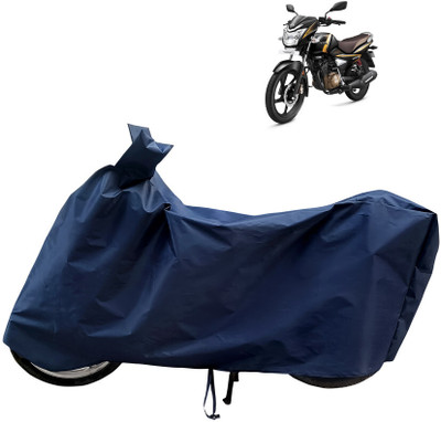 Horseyaart Waterproof Two Wheeler Cover for TVS(Victor Premium BS6, Blue)
