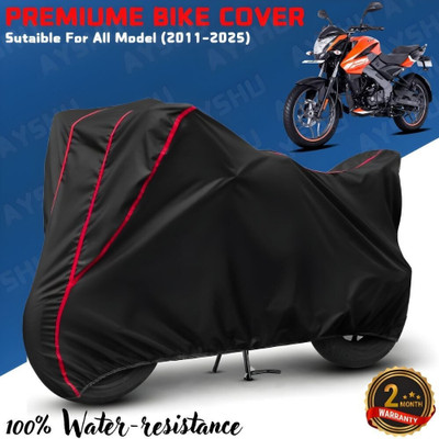 AYSHU Waterproof Two Wheeler Cover for Bajaj(Pulsar NS125, Black, Red)