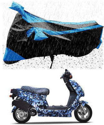 MMSSTAR Waterproof Two Wheeler Cover for Hero(Electric AXLHE-20, Blue, Black)