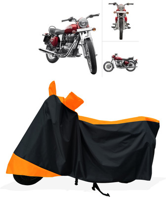 Tricway Two Wheeler Cover for Royal Enfield(Twin spark, Orange)