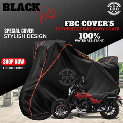 FBC Waterproof Two Wheeler Cover for Bajaj(Avenger, Black, Red)