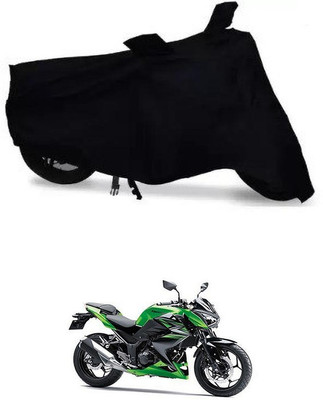 APNEK Waterproof Two Wheeler Cover for Kawasaki(Z250 BS6, Black)
