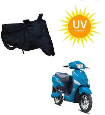 MMSSTAR Waterproof Two Wheeler Cover for Hero(Electric, Black)