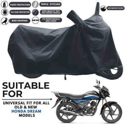 MADAFIYA Two Wheeler Cover for Honda(Dream Neo, Black)