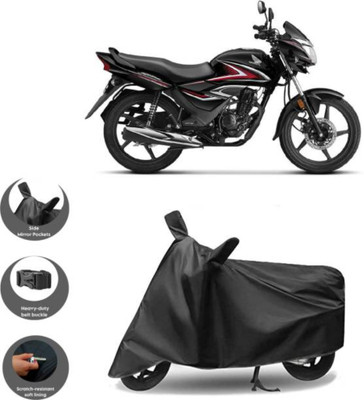 LIFE TO HUB Two Wheeler Cover for Ather, KTM, Piaggio, Royal Enfield, Suzuki(Glamour Programmed FI, Black)
