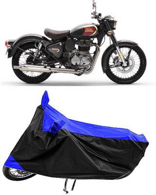 GROFATIK Two Wheeler Cover for Royal Enfield(Bullet 350 New, Orange)