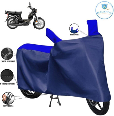 MADAFIYA Waterproof Two Wheeler Cover for TVS(XL 100 Heavy Duty, Blue, Multicolor)