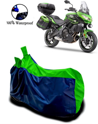 APNEK Waterproof Two Wheeler Cover for Kawasaki(Versys 650 BS6, Green, Blue)