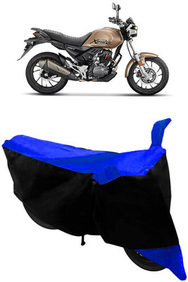 ABORDABLE Two Wheeler Cover for Hero(Xpulse 200T, Black, Blue)