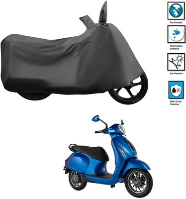 CODOKI Waterproof Two Wheeler Cover for Bajaj(Chetak, Grey)