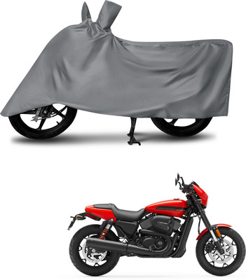 DeepShakshi AUTOMOTIVE Waterproof Two Wheeler Cover for Harley Davidson(Street Rod, Grey)