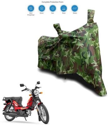 Aamaya Store Waterproof Two Wheeler Cover for TVS(XL 100 Heavy Duty, Green)