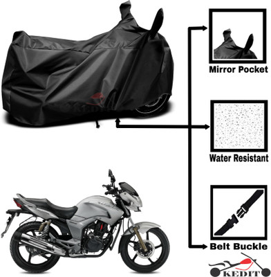 KEDIT Two Wheeler Cover for Hero(Hunk, Black)