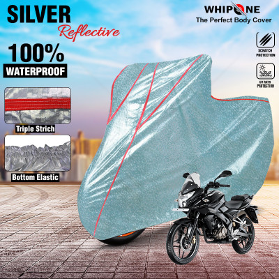 Whipone Waterproof Two Wheeler Cover for Bajaj(Pulsar N160, Silver)
