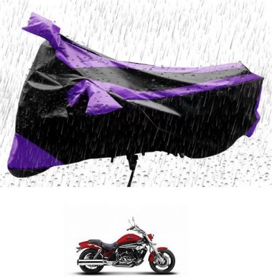 RONISH Waterproof Two Wheeler Cover for Hyosung(Aquila Pro 650, Purple, Black)