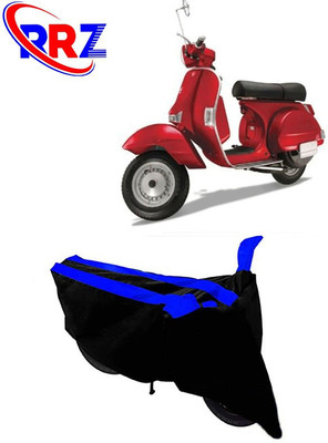 RRZ Waterproof Two Wheeler Cover for LML(Star Euro 200, Black, Blue)