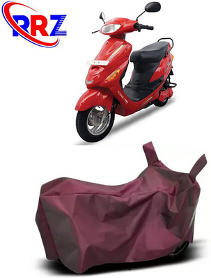 RRZ Waterproof Two Wheeler Cover for Hero Electric(E Sprint, Maroon)