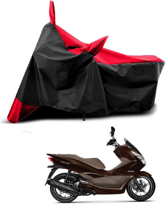 KEDIT Two Wheeler Cover for Honda(PCX 125, Red, Black)