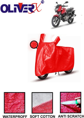OliverX Waterproof Two Wheeler Cover for Bajaj(Pulsar 150 DTS-i, Red)
