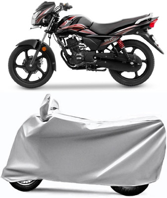 XOCAVO Two Wheeler Cover for TVS(Victor New, Silver)
