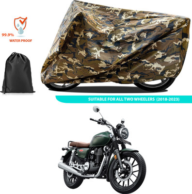 GOSHIV-car and bike accessories Waterproof Two Wheeler Cover for Honda(Hness CB350, Yellow)