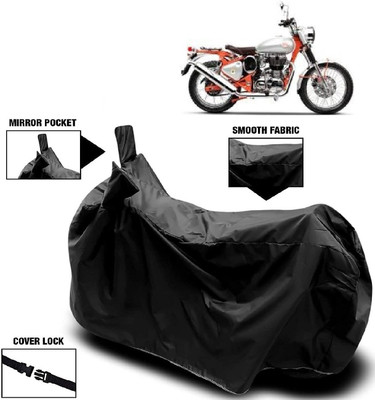 MMSSTAR Waterproof Two Wheeler Cover for Royal Enfield(Bullet Trials 350, Black)