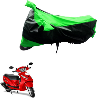 MMSSTAR Waterproof Two Wheeler Cover for TVS(Wego, Black, Blue)