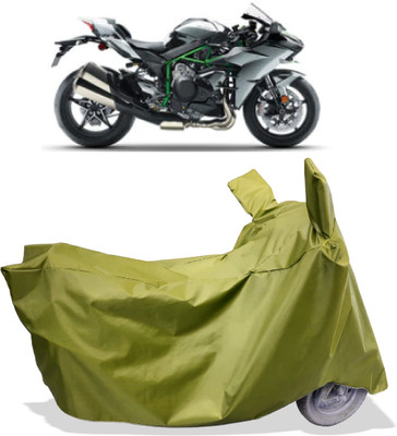 Amexride Two Wheeler Cover for Kawasaki(Ninja H2 BS6, Maroon)