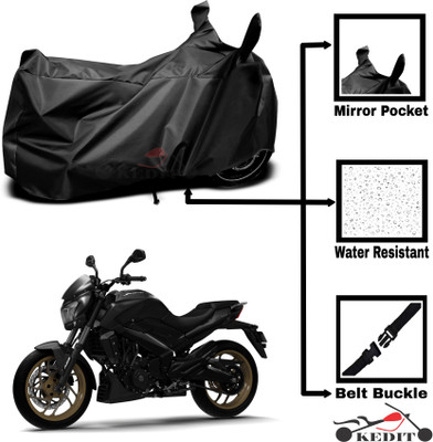 KEDIT Two Wheeler Cover for Bajaj(Black)
