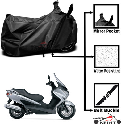 KEDIT Two Wheeler Cover for Suzuki(Burgman Street, Black)
