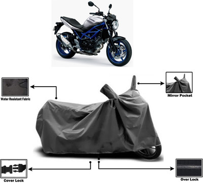 Amexride Two Wheeler Cover for Suzuki(SV 650 BS6, Grey)