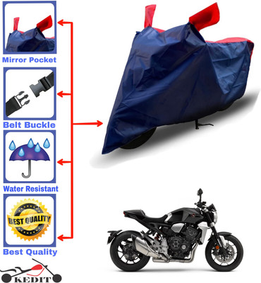 KEDIT Two Wheeler Cover for Honda(CBR300R BS6, Red, Blue)