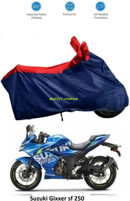 maddy's creation Waterproof Two Wheeler Cover for Suzuki(Gixxer SF 250, Multicolor)