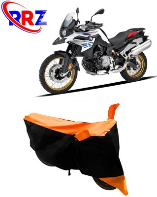 RRZ Waterproof Two Wheeler Cover for BMW(F 850 GS, Black, Orange)