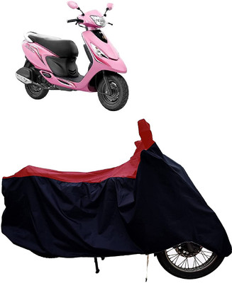 KEDIT Two Wheeler Cover for TVS(Scooty Zest, Red, Black)
