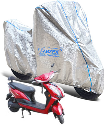 FABZEX Waterproof Two Wheeler Cover for Avon(E Star, Silver)