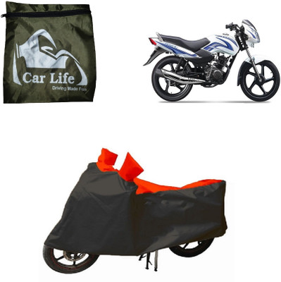 Car Life Waterproof Two Wheeler Cover for TVS(Star Sport, Red, Black)